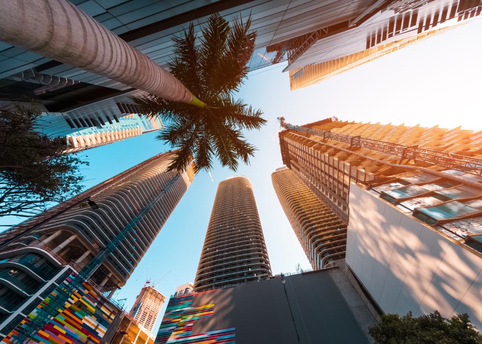 Downtown of the city of Miami.