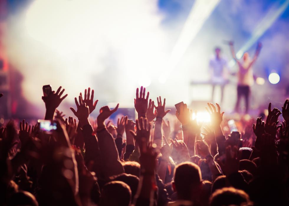 Crowd at summer concert