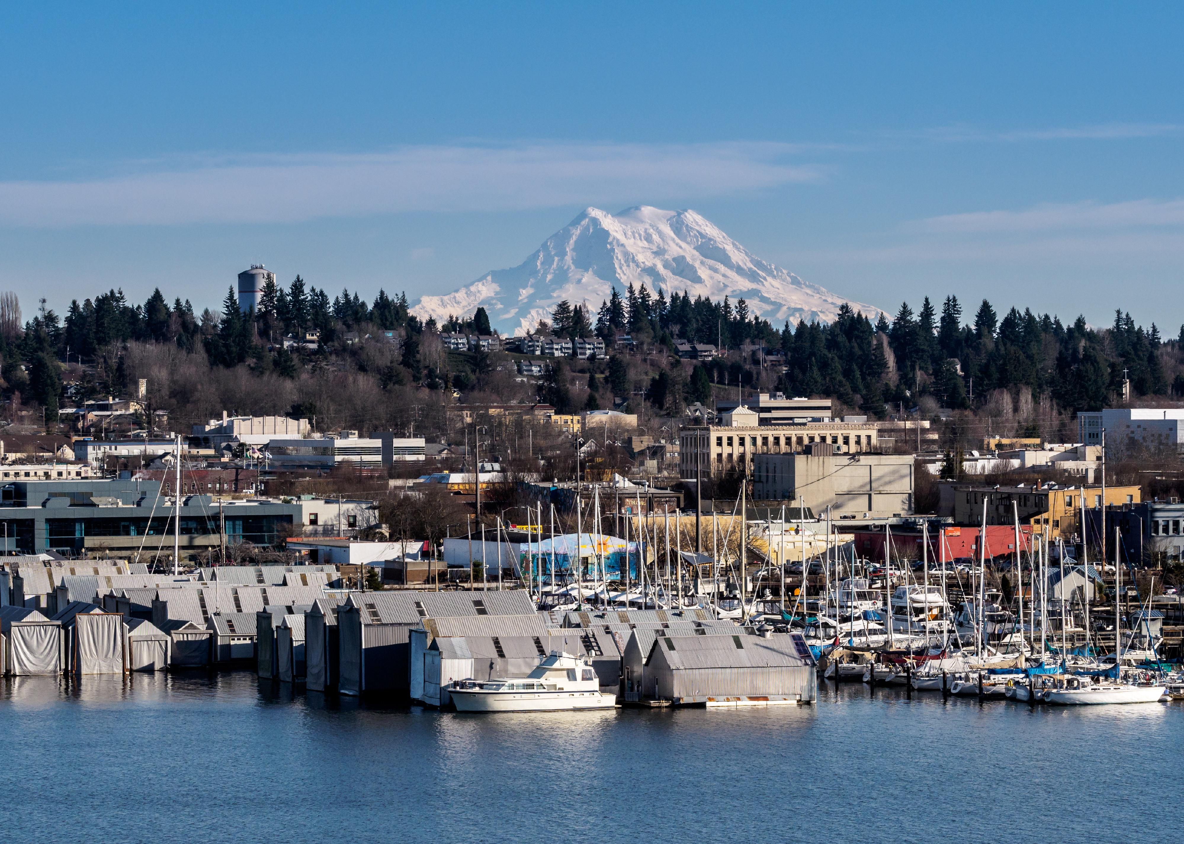 City view of Olympia, Washington.