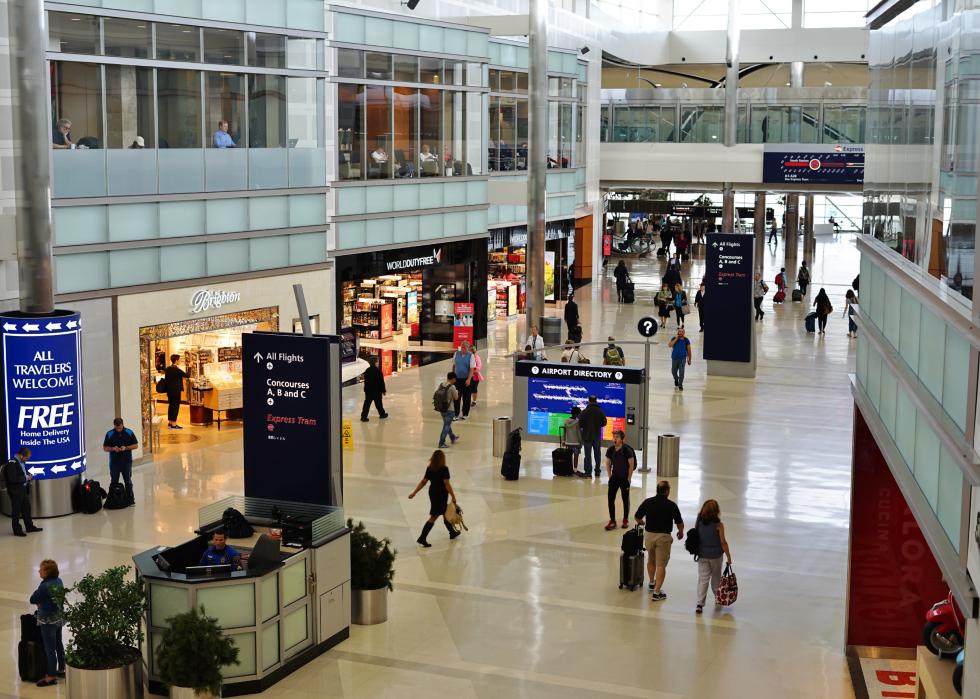 The McNamara Terminal at the Detroit Metropolitan Wayne County Metro Airport.