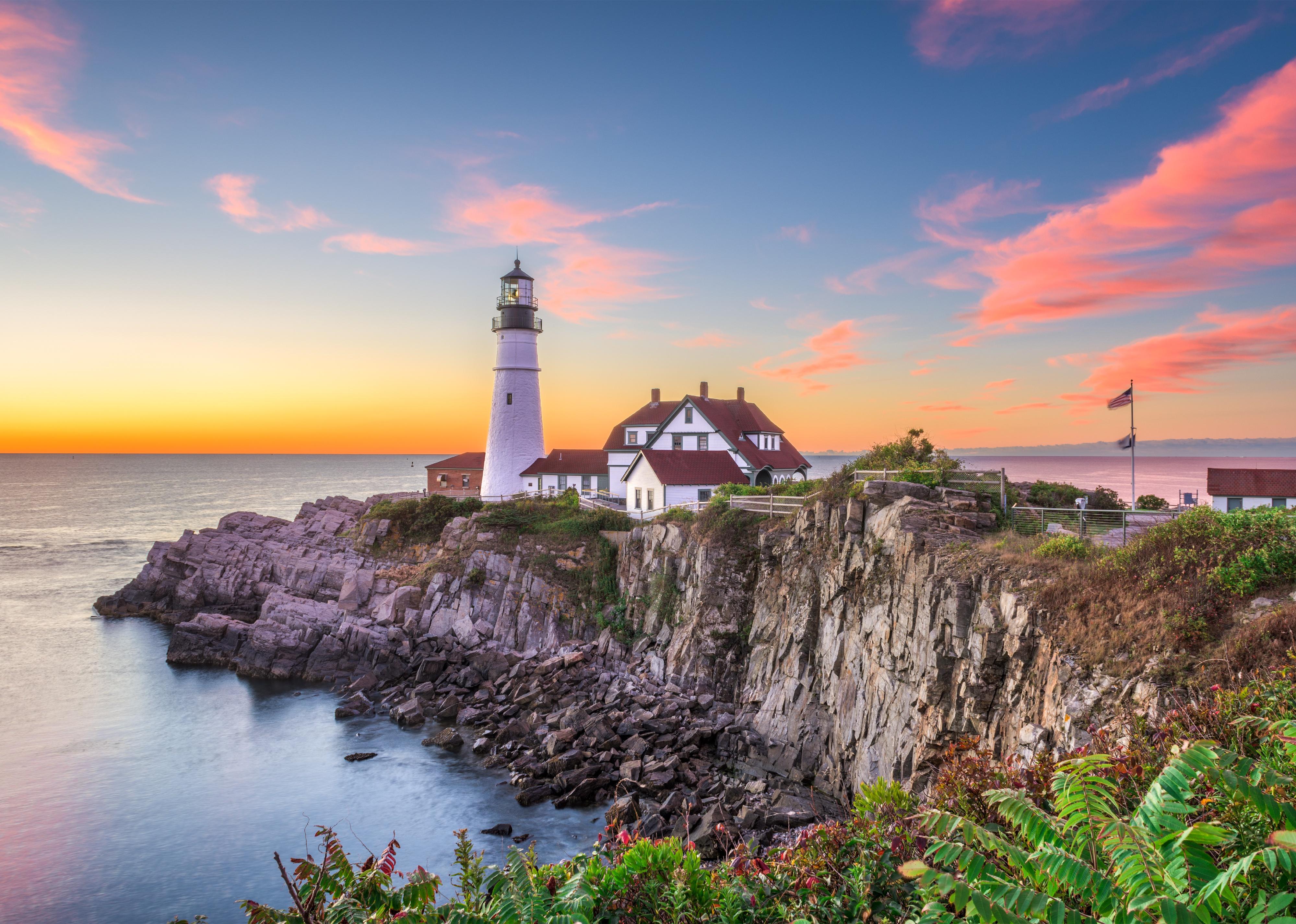 Portland Head Light, a lighthouse. 