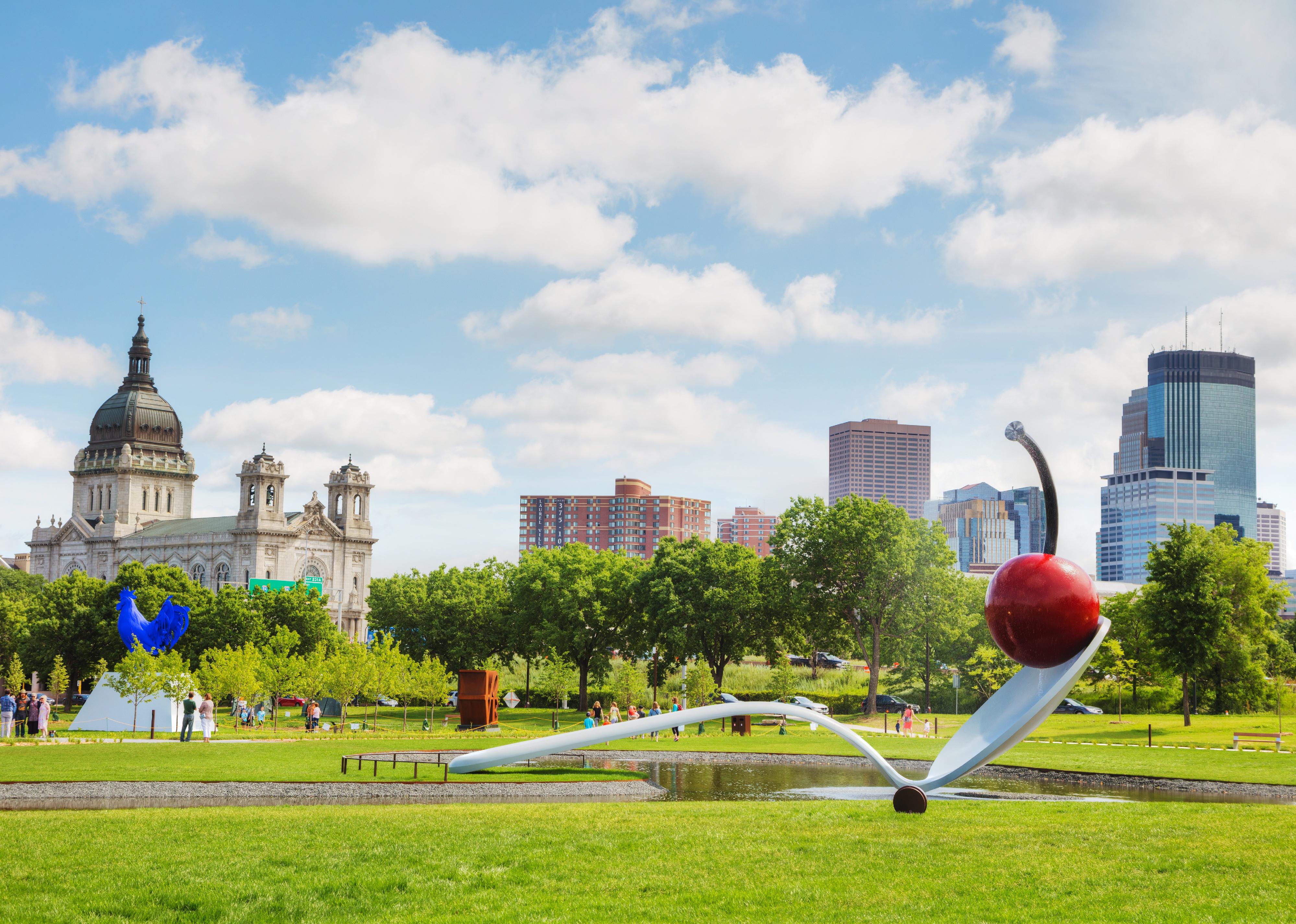 The Spoonbridge and Cherry at the Minneapolis Sculpture Garden.