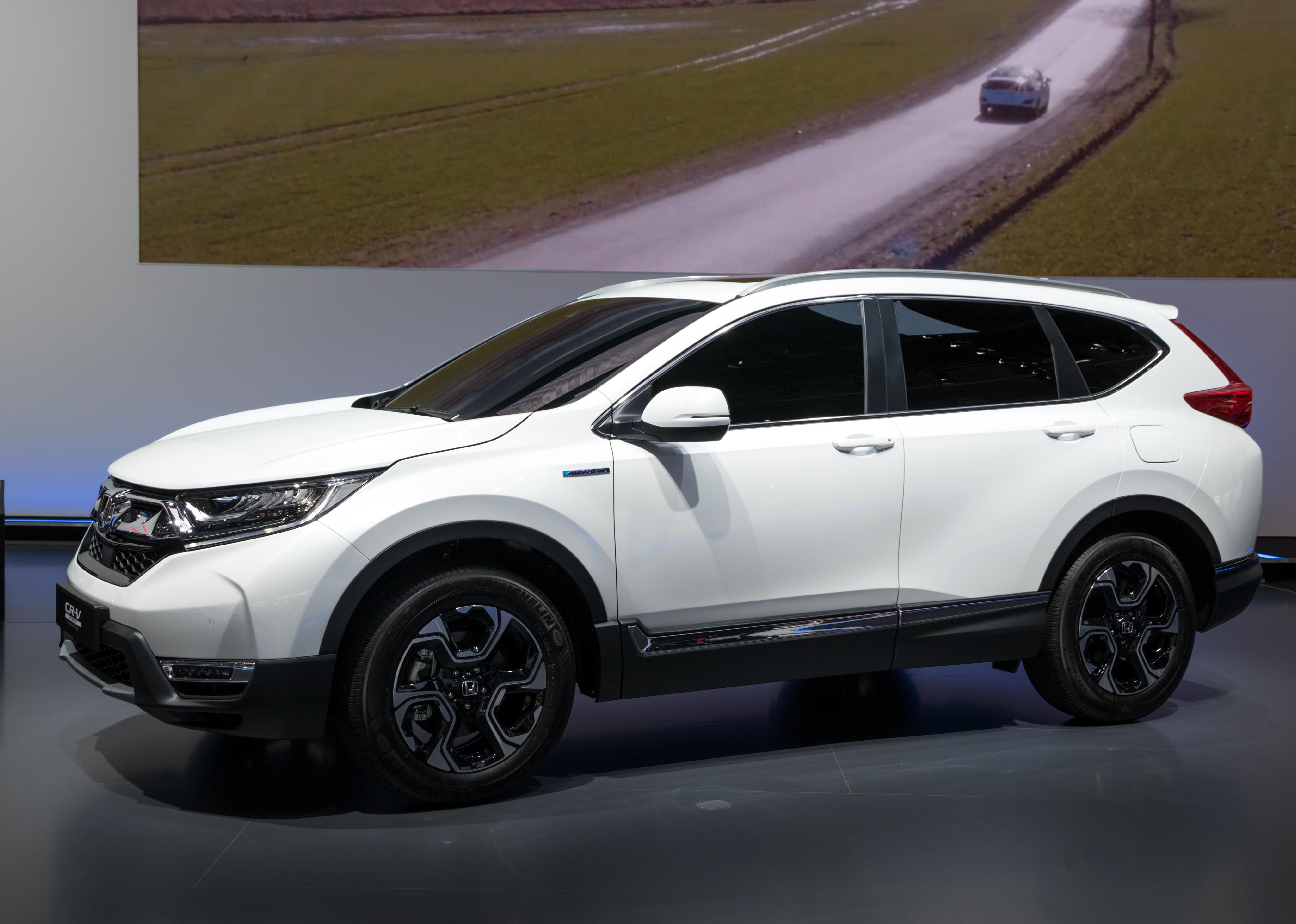 Honda CR-V Hybrid Prototype showcased at the Frankfurt IAA Motor Show.