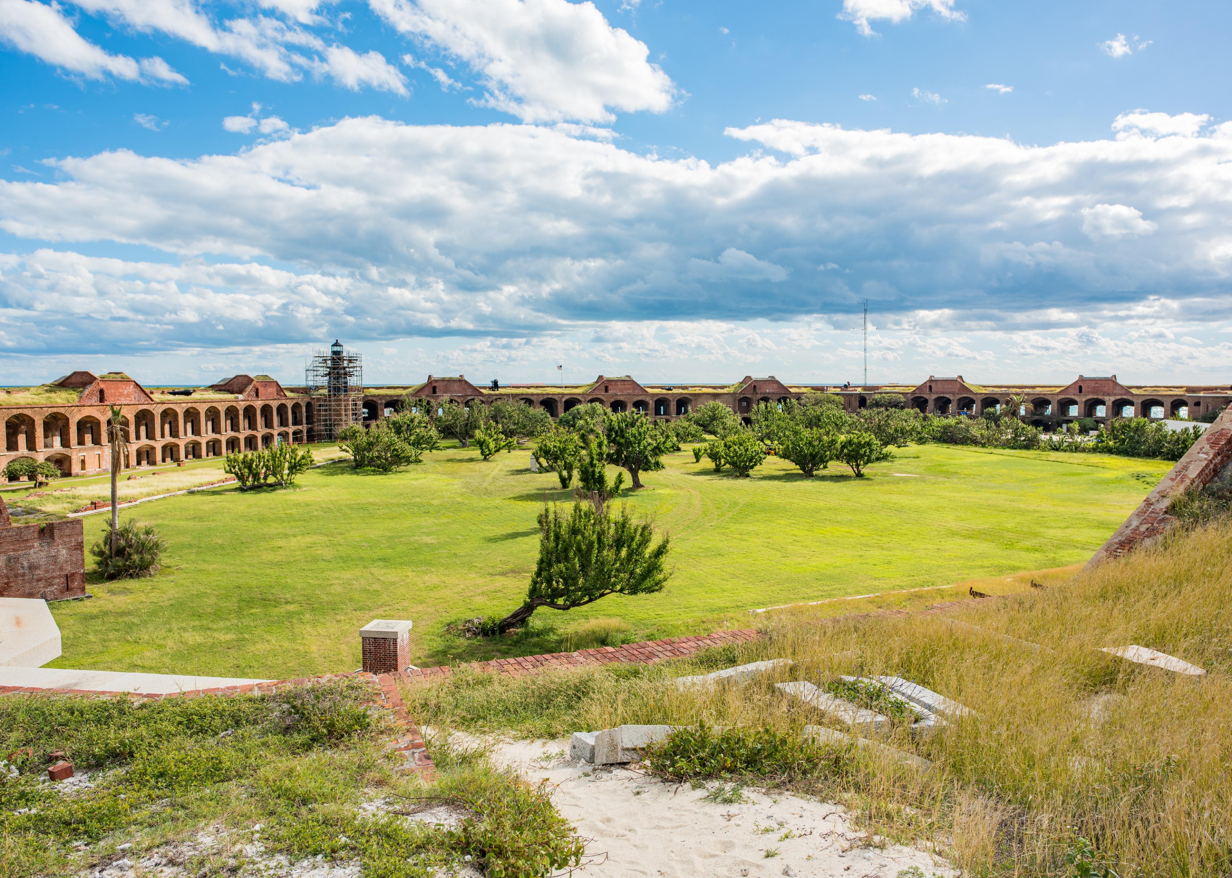 Dry Tortugas National Park overview and fort.