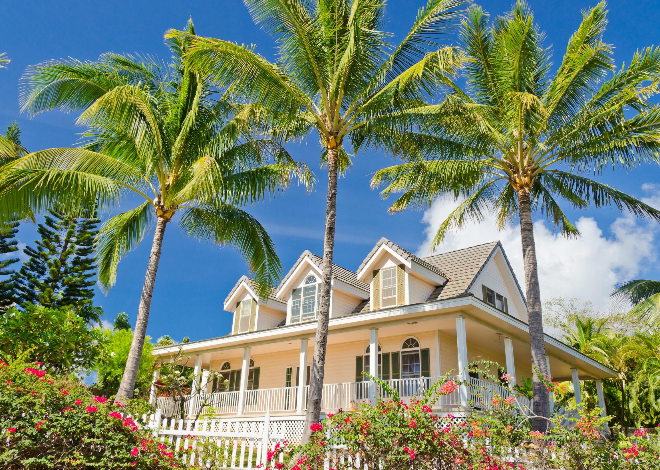 Exterior of luxury house in Maui.