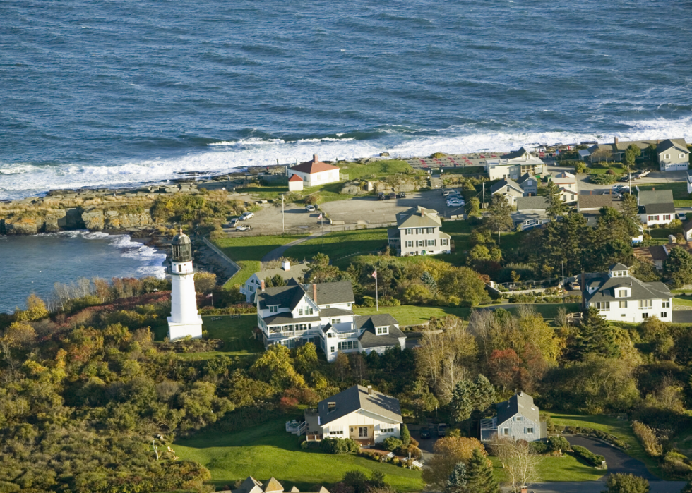 Lighthouse in Cape Elizabeth.