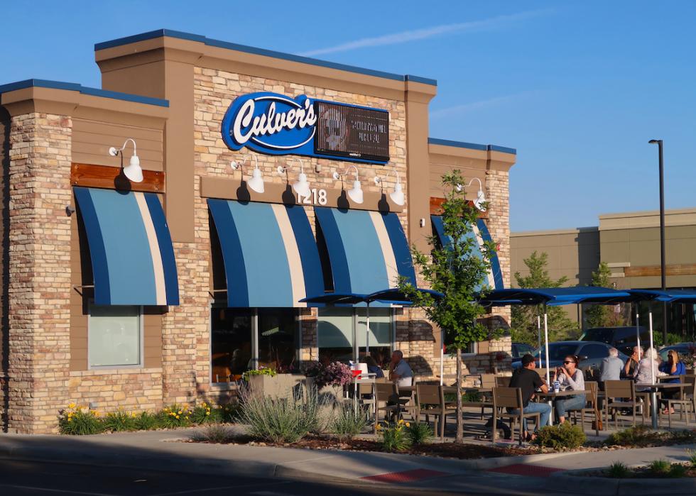 Exterior of a Culver's restaurant.