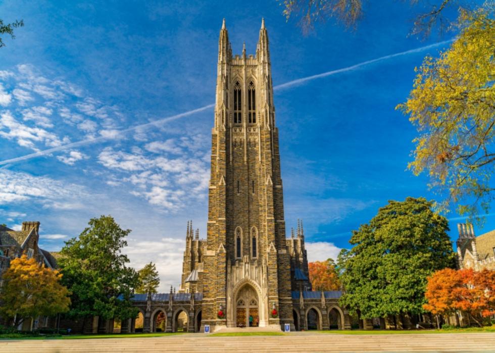 The iconic chapel at Duke University.