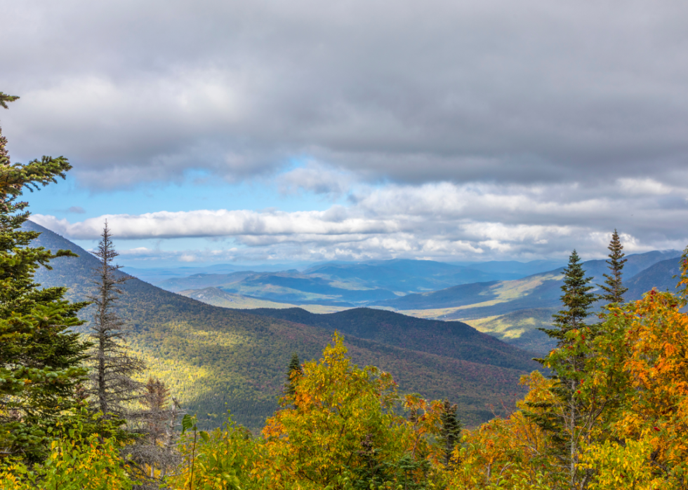 Mountain landscape in the fall.