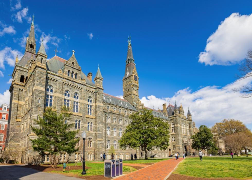 The historic Healy Hall at Georgetown University.