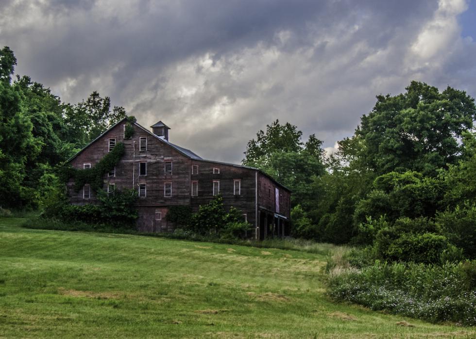 Barn on a hill in Murrysville.