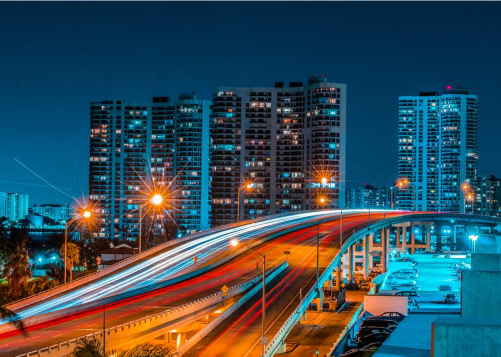 A highway leading into Miami