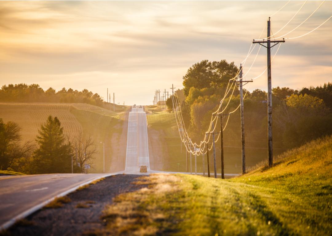 A country road in Nebraska.