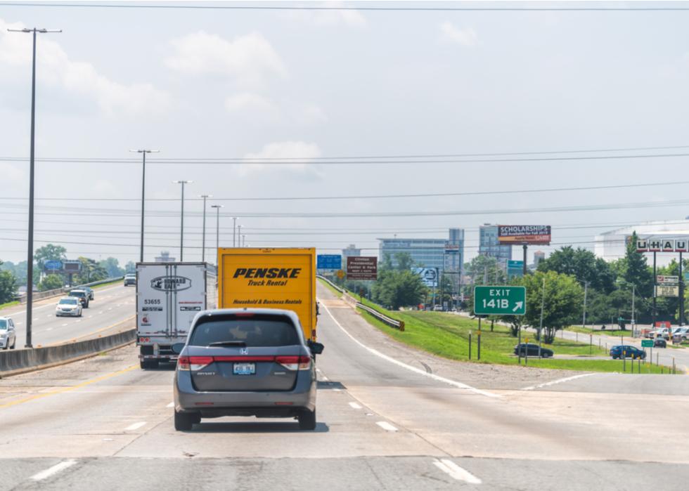 A highway in Little Rock, Arkansas