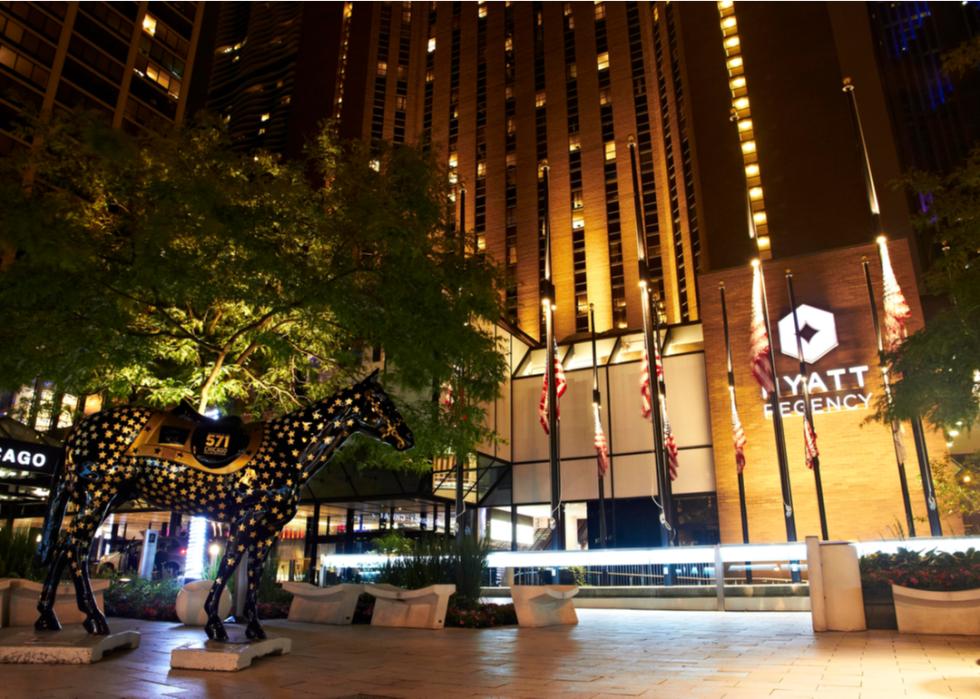 The Hyatt Regency Hotel in Chicago, Illinois