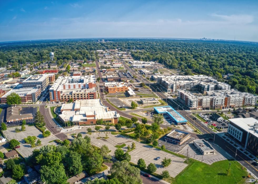 Aerial view of Overland Park.