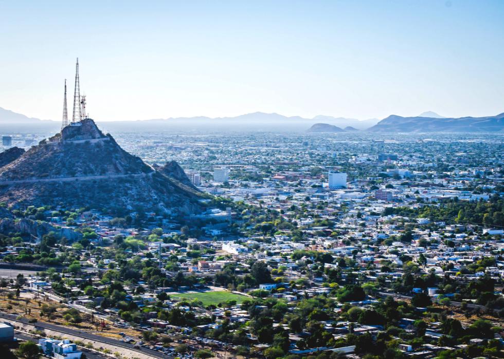 Aerial view of Hermosillo in Sonora, Mexico