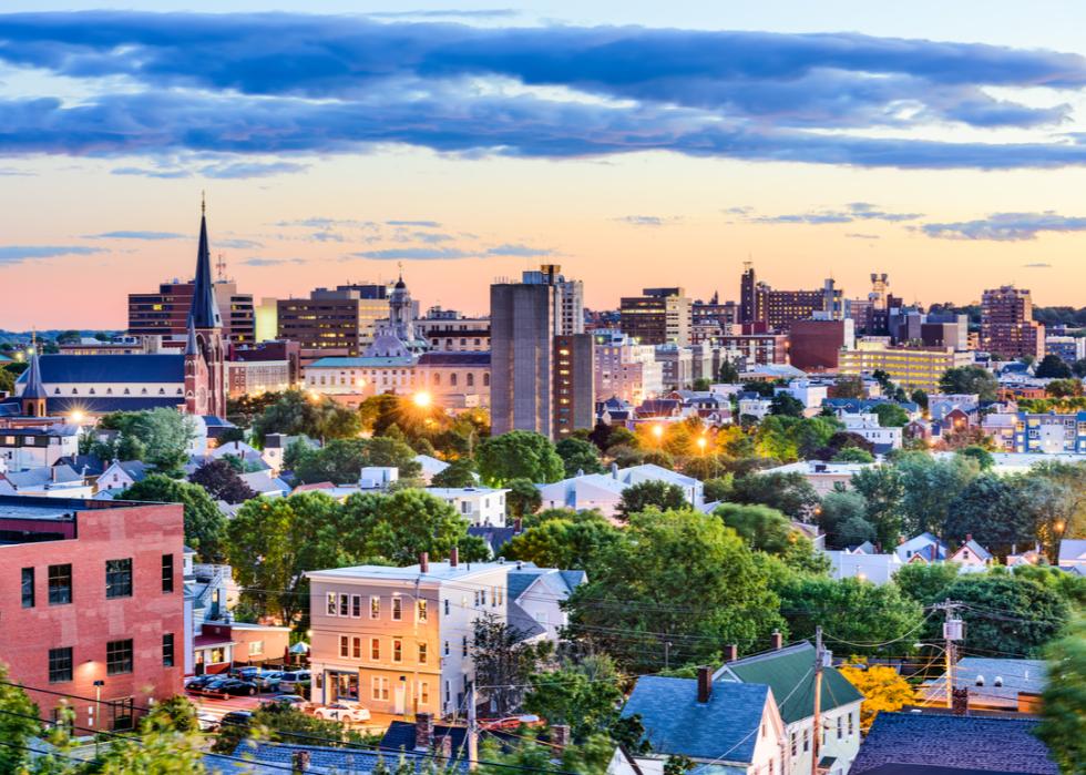 The downtown skyline of Portland, Maine