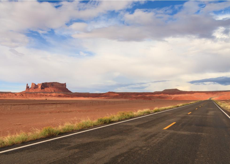 A scenic road in New Mexico