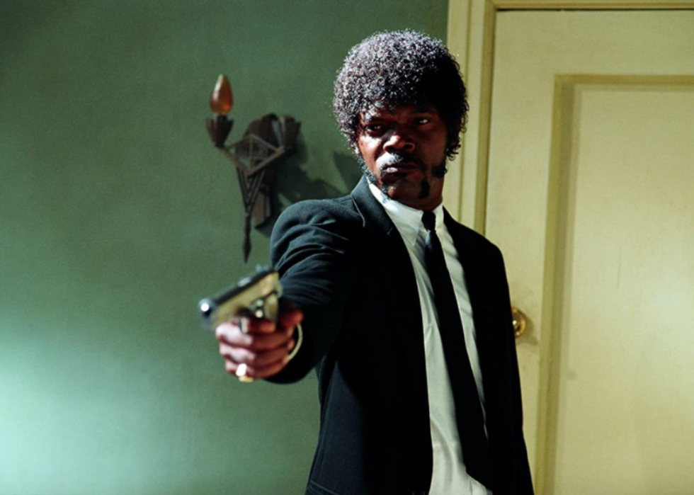 Uma Thurman and John Travolta dancing in a scene from 'Pulp Fiction'