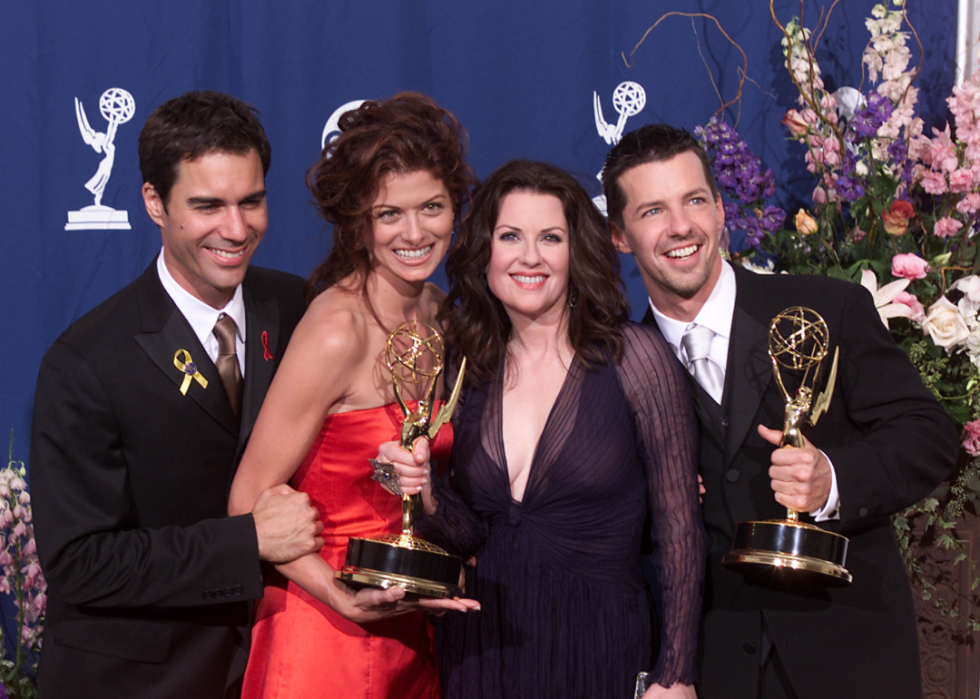 The cast of 'Will & Grace' at the 52nd Annual Primetime Emmy Awards.