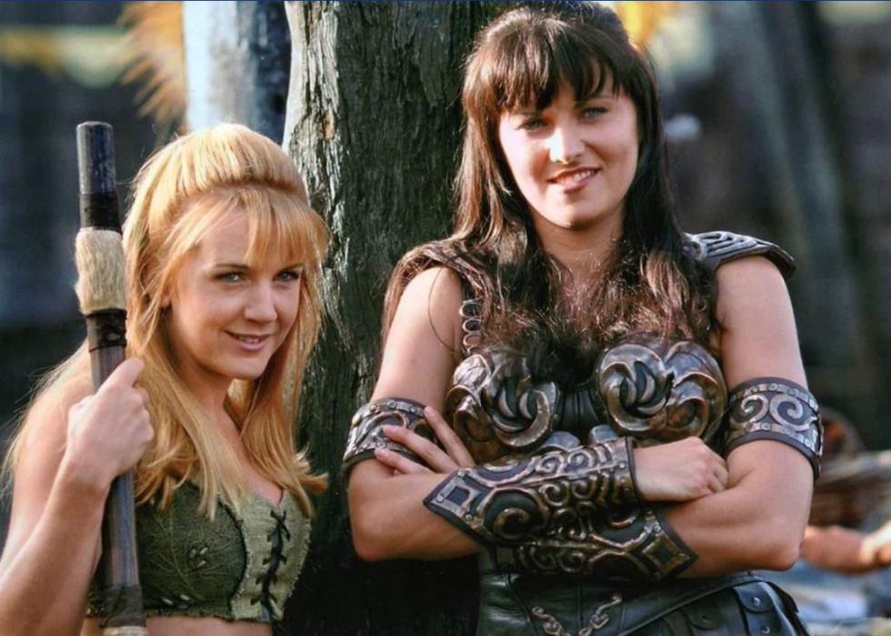 Renée O'Connor and Lucy Lawless.