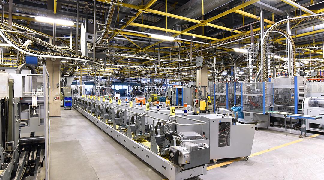 A large printing business for newspapers and magazines and their paper rolls and offset printing machines.