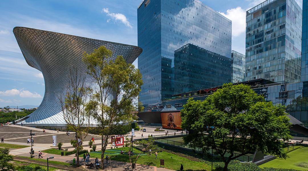 The Soumaya Museum at Plaza Carso in Mexico City.